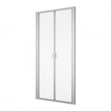 Usa pliabila dus in nisa din 2 piese, 80 cm, crom, Ronal Divera