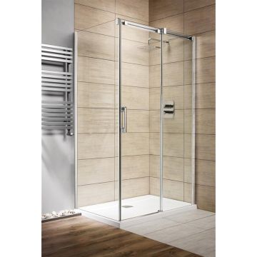 Cabina de dus dreptunghiulara usi culisante Radaway Espera KDJ 120x80 cm profil crom lucios dreapta