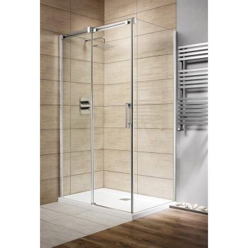 Cabina de dus dreptunghiulara usi culisante Radaway Espera KDJ 120x90 cm profil crom lucios stanga