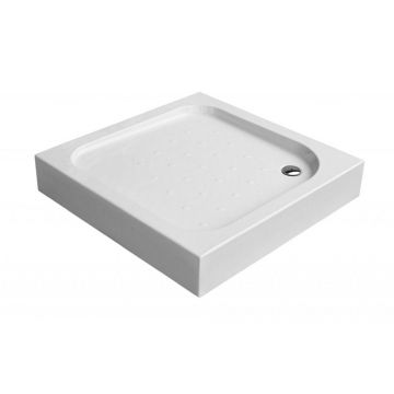 Cadita dus patrata 90x90 cm culoare alba Deante, Funkia