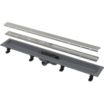 Rigola dus 750 mm anti miros cu garnitura de etansare si gratar inclus, Alcadrain Simple